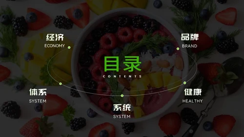 绿色健康饮食计划通用PPT模板