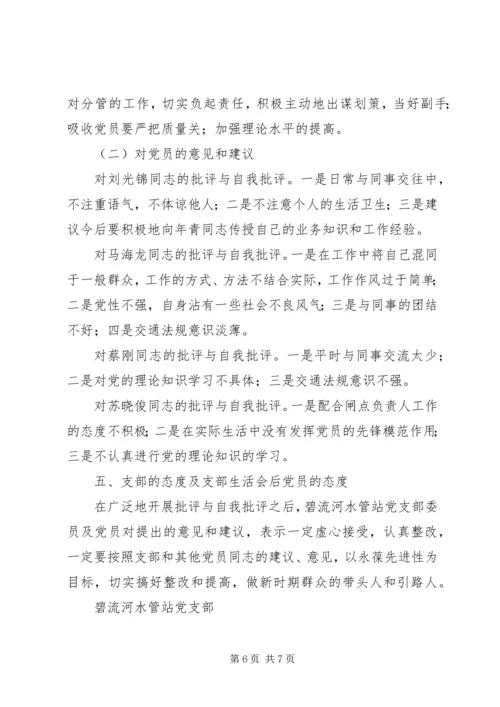 石宝小学党支部关于召开专题组织生活会准备情况的报告 (3).docx