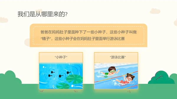 蓝色卡通幼儿园课件身体器官知多少幼儿园医学科普PPT模板