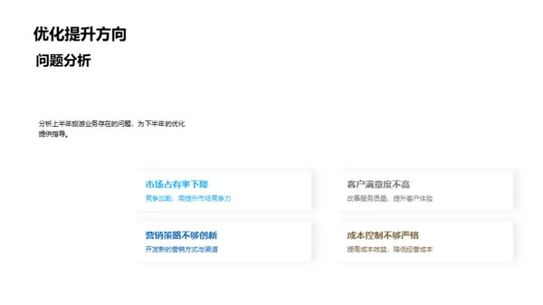 旅游业务半年回顾与展望
