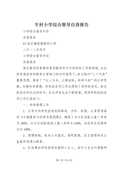 牛村小学综合督导自查报告.docx
