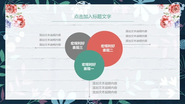 花朵教师说课花店花卉通用PPT模板