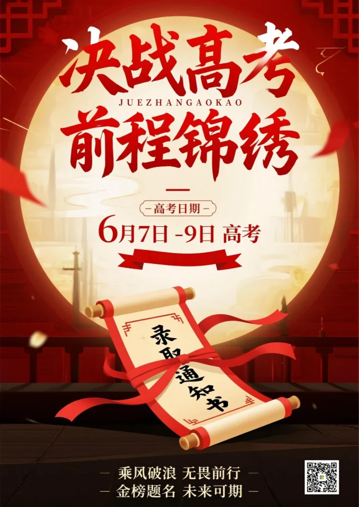 高考加油金榜题名海报7