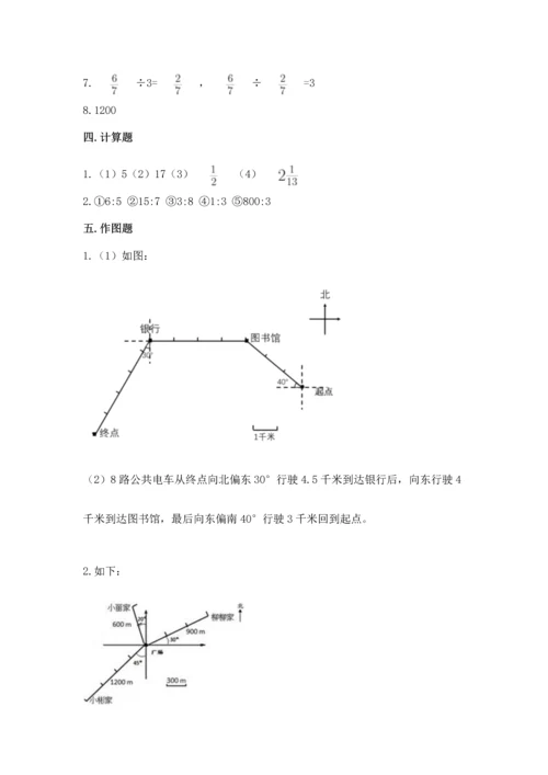 人教版六年级上册数学期末模拟卷精品（完整版）.docx