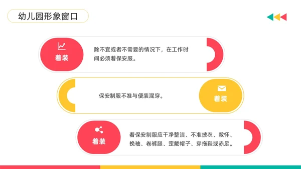 黄粉简约幼儿园门卫培训PPT模板宣传PPT动态PPT幼儿园培训