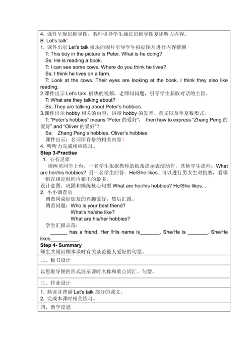 Unit 4 I have a pen pal Part A   Let's try & Let's