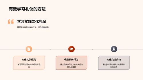 掌握文化礼仪