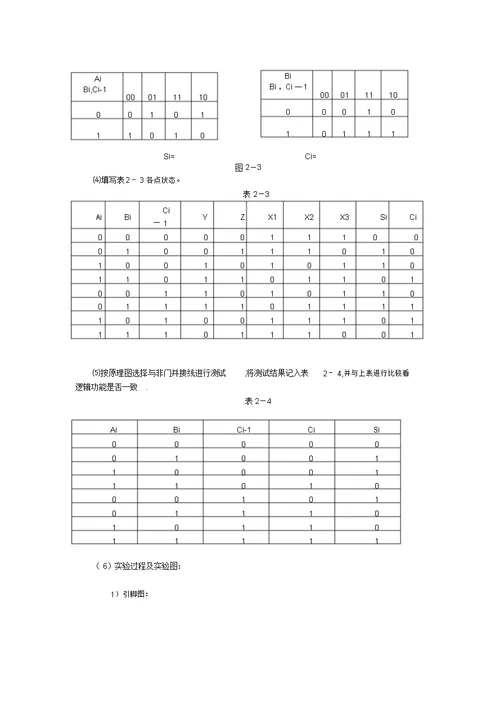 数电实验报告汇总