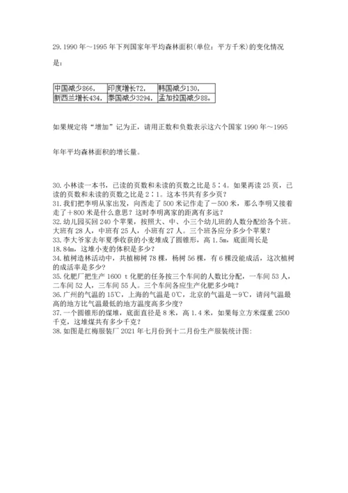 六年级小升初数学应用题50道及答案（必刷）.docx