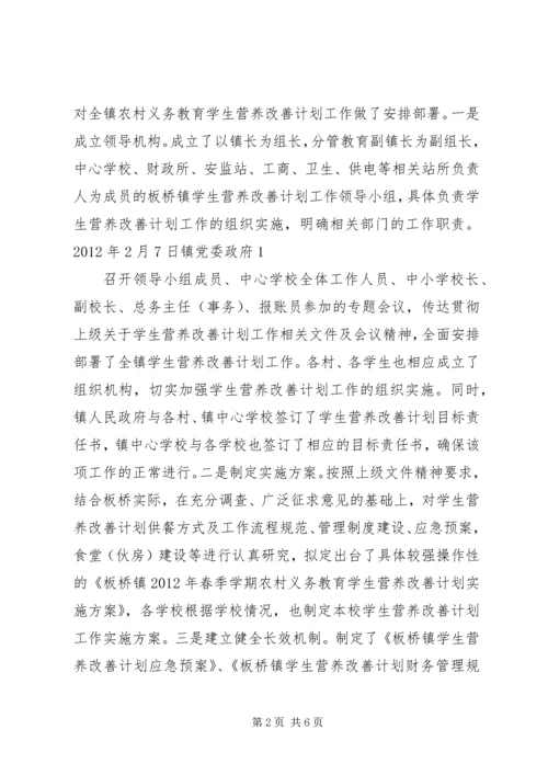 营养改善计划工作情况汇报(精) (2).docx