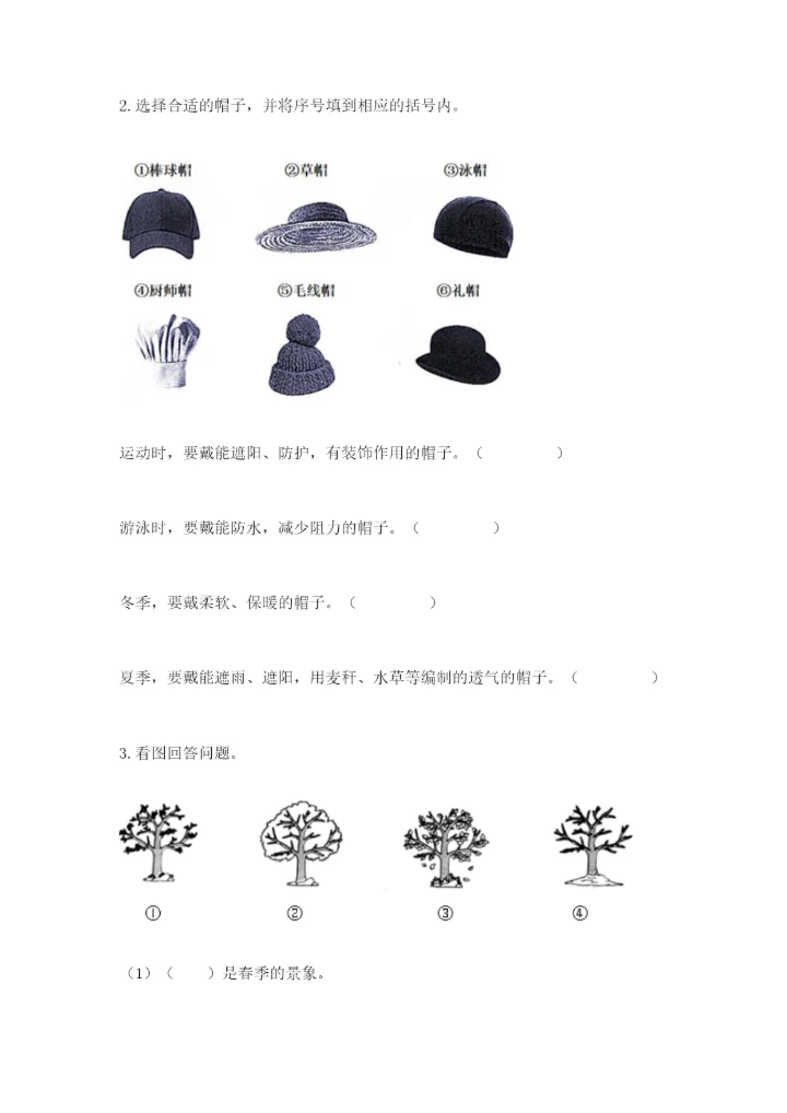 教科版小学二年级上册科学期末测试卷精品（实用）.docx