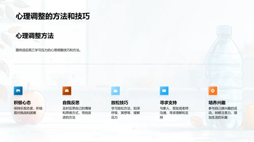 高三生涯健康指导PPT模板