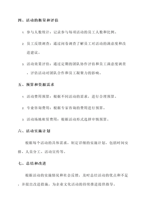 企业文化活动案例策划方案