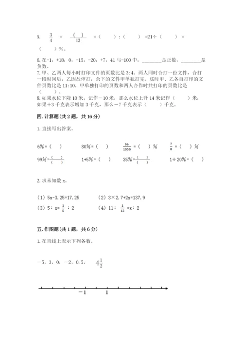 人教版六年级下册数学期末测试卷精品（典型题）.docx
