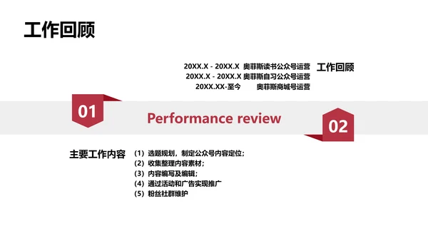 欧美简约商务风年度工作总结汇报
