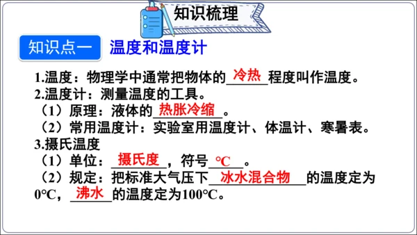 【人教2024新版八上物理精品课件】第三章 物态变化 3.6 第三章 复习和总结(60页ppt）