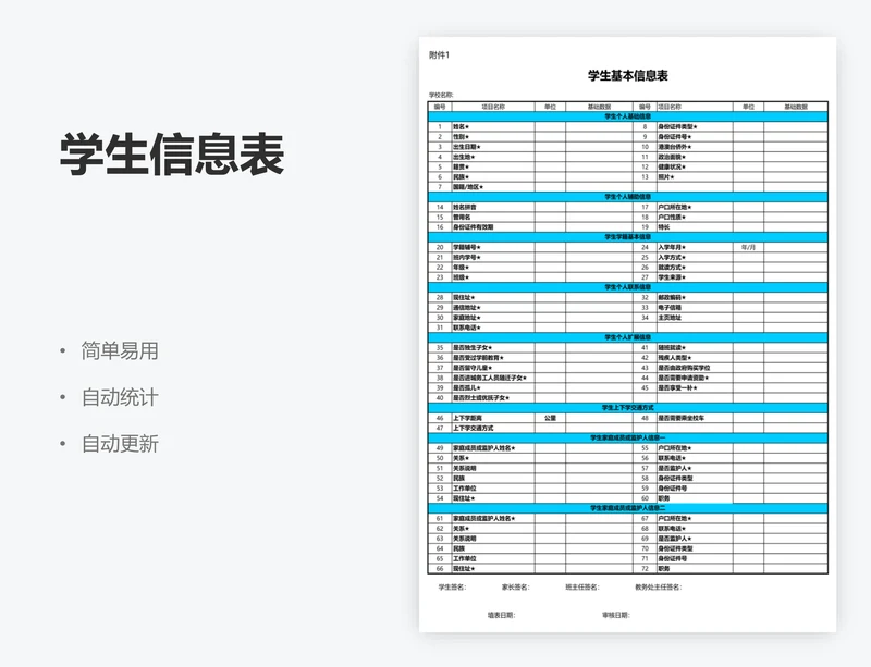 学生信息表