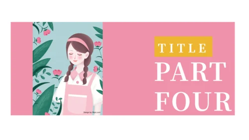 女孩个人简历自我介绍通用PPT模板