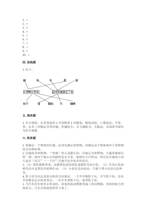 教科版科学三年级下册期末测试卷附答案【培优b卷】.docx