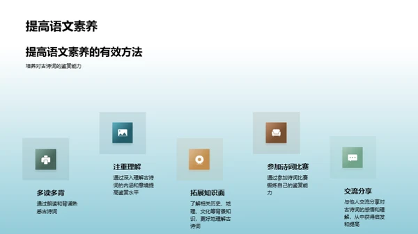 解读古诗词之美