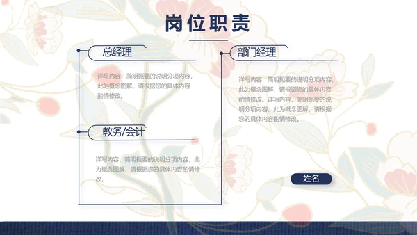 蓝色国潮风中国汉服文化介绍动态PPT模板