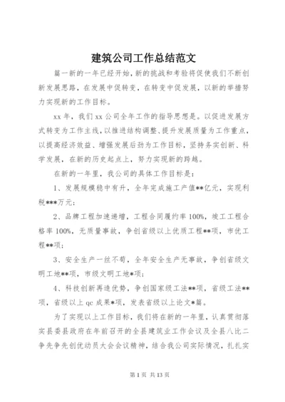 建筑公司工作总结范文.docx