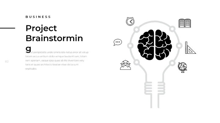 创意黑白调极简主义公司简介动态PPT模板