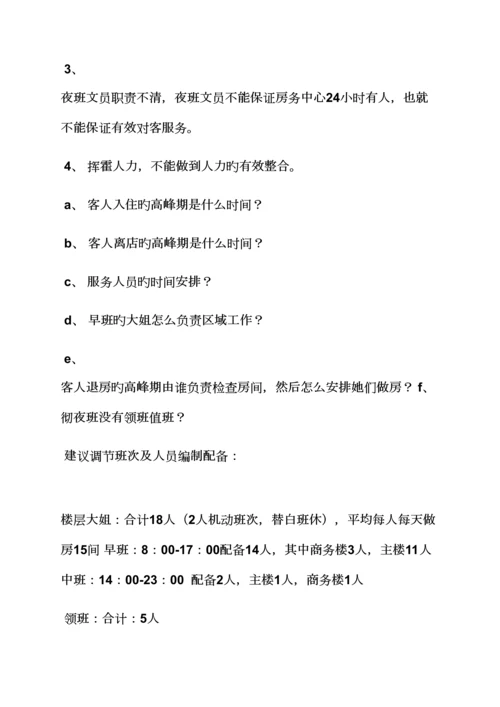 活动专题方案之连锁酒店客房部整改专题方案.docx