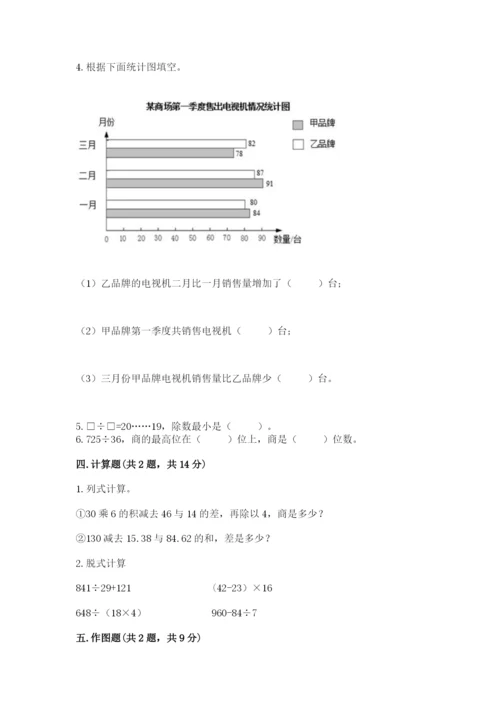 苏教版小学数学四年级上册期末卷含答案下载.docx