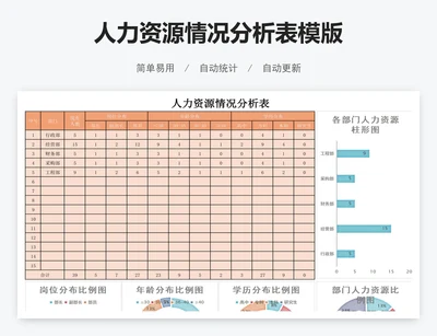 人力资源情况分析表模版