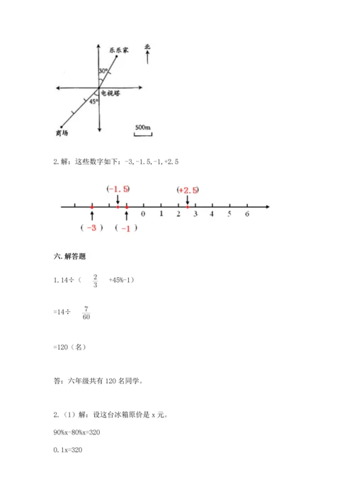 最新人教版六年级下册数学期末测试卷精品【能力提升】.docx