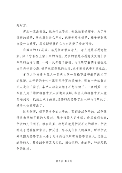 金橘观后感精选.docx