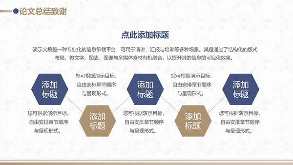 蓝金配色毕业论文开题答辩PPT模板