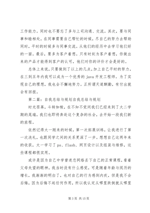 自我总结与自我规划.docx