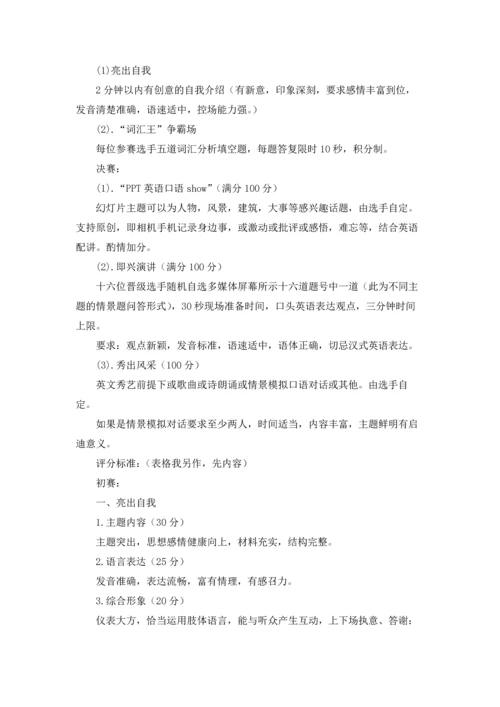英语演讲比赛策划书15篇.docx