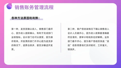 紫色插画电商行业会计处理流程PPT模板宣传PPT动态PPT财务知识培训