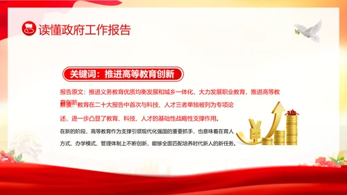 学习全国两会工作报告全国两会政府工作报告PPT课件