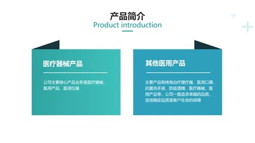扁平简约风医疗产品使用说明介绍
