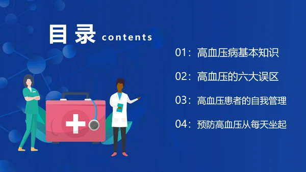 患者就诊预防高血压知识医院PPT课件模板