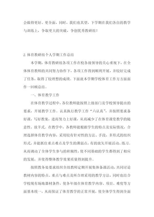 体育教研组个人学期工作总结5篇.docx