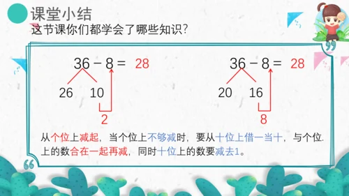 6.5两位数减一位数(退位)、整十数（教学课件）一年级数学下册 人教版（共19张PPT）