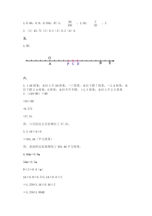 小学数学六年级下册竞赛试题精品（网校专用）.docx