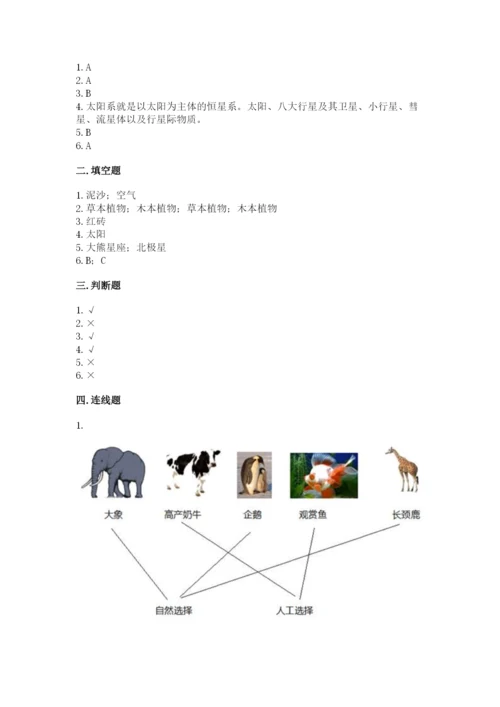 教科版科学六年级下册期末测试卷精品（模拟题）.docx