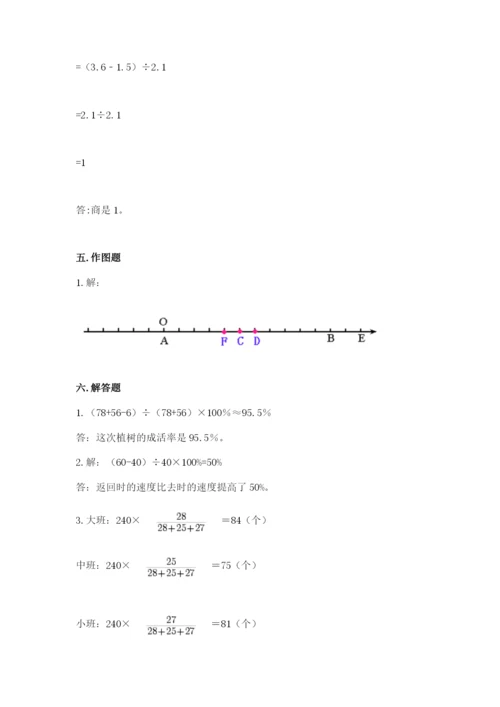 沪教版数学六年级下册期末检测试题及答案参考.docx