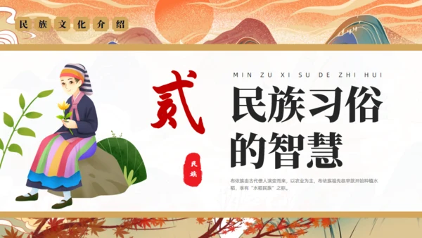 走进布依族文化通用PPT模板