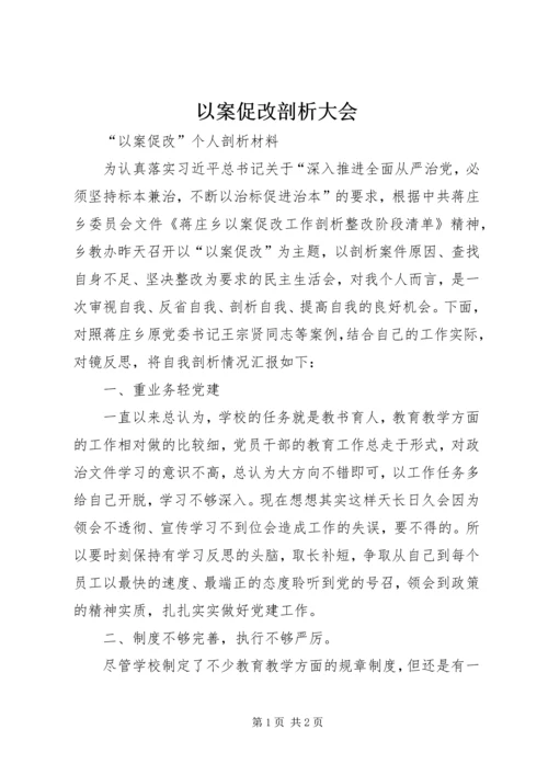 以案促改剖析大会.docx