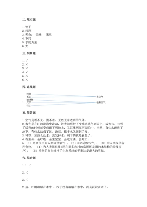 苏教版一年级下册科学期末测试卷【易错题】.docx