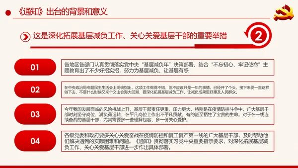 党建为基层减负解决形式主义突出问题PPT模板