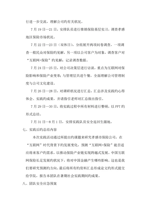 暑期社会实践团队活动计划.docx