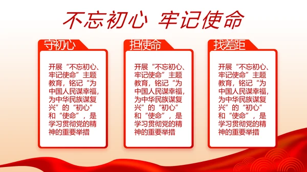 开展党史红色学习教育党课动态PPT